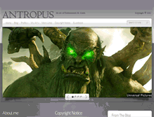 Tablet Screenshot of antropus.com